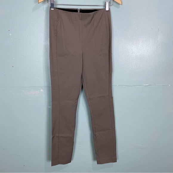 Theory Navalane Neoteric Ponte Pants Ankle Clay Gray Sz 4 - Picture 1 of 5